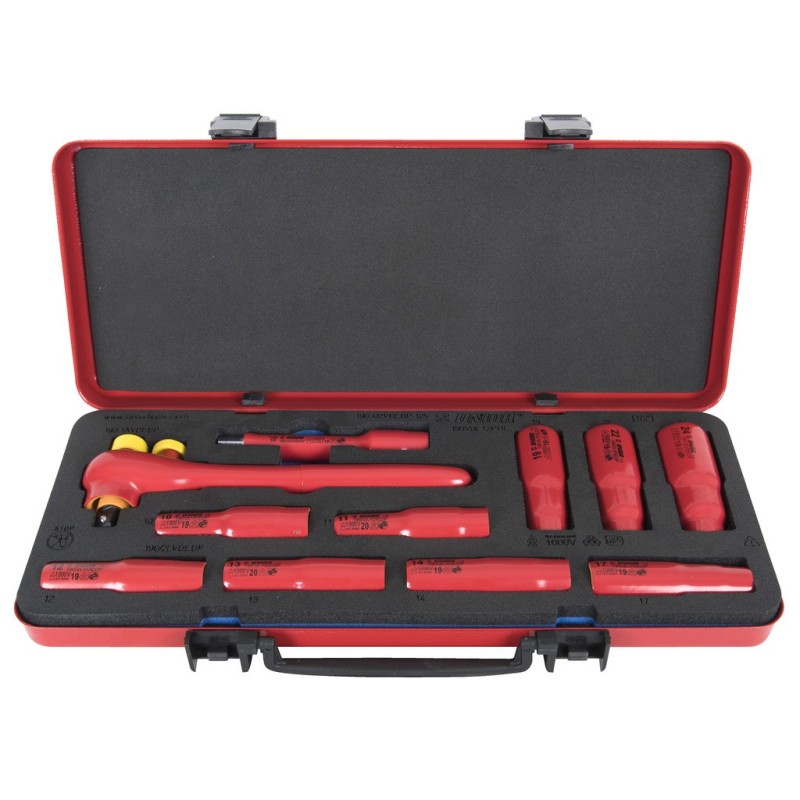 190VDE12P11L-190VDE12P11L|Garnitura izoliranih dolgih na|sadnih ključev 1/2"||10-24/11-10 - 24/11