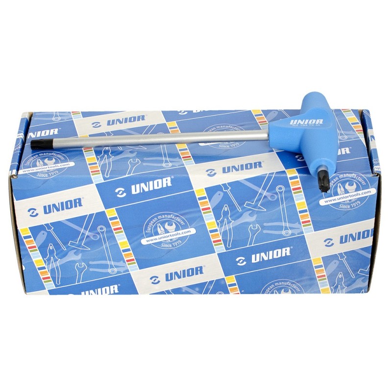 193TXCB-Juego de destornilladores perfil Torx con mango en T, en caja de cartón-TX6 - TX45/10
