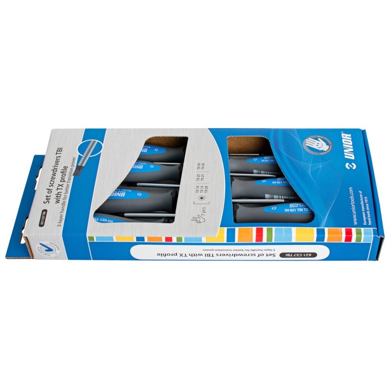 621CS7TBI-Juego de destornilladores TBI con perfil Torx, en caja de cartón-/7